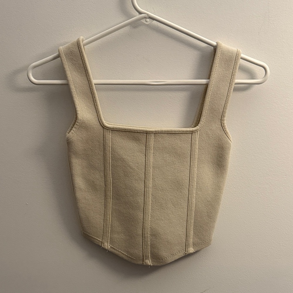 Zara Cream Knit Top